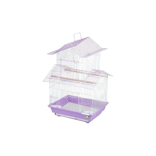 Bird Cage Spacious & Durable - Natural Wood Accents - Comfortable Habitat for Parakeets & Canaries