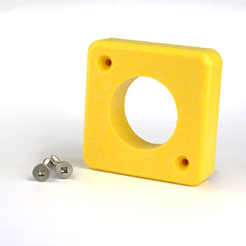 Recycled 1-1/8" Predator Guards for Wrens & Chickadees (Yellow) - color: Yellow