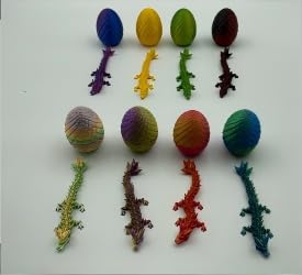 3D Printed Dragon Toy Sets, Articulated Dragon,Vibrant Gift for Teens Adults,Easter Basket Stuffers(Random Colors) (Rainbow Dragon Fantasy Creatures) - color: Rainbow Dragon Fantasy Creatures