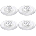 Heavy Duty Suction Cups for Windows, Shower Caddy and Bird Feeders, 4 Pack | 2 inch silicone suction cup with hole, fits sink caddy and hummingbird feeders, holds up to 4.4 lb, clear, reusable