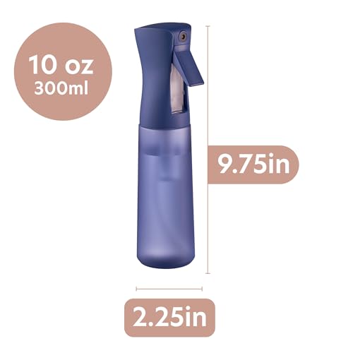 10 OZ Continuous Spray Bottles - Ultra Fine Mist Sprayer | Water Spray Bottle For Hair Stuff, Mister Spray Bottle For Plants Mister | Hair Spray Bottles For Hairstyling, Cleaning, Salons - color: Future Dusk Purple
