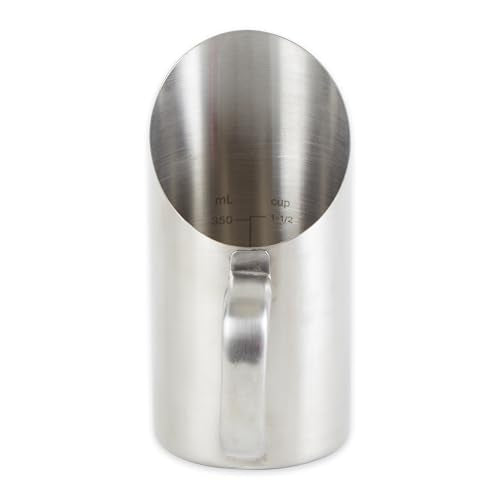 RSVP International Endurance Kitchen Collection Measuring Tools, Dishwasher Safe, Scoop & Measure, Stainless Steel - size: 1.5 cups Scoop (Pack of 1)