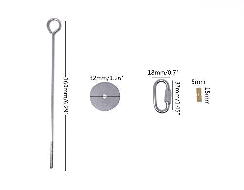 Honbay 2pcs Parrot Bird Rabbit Hutch Cage Fruit Vegetable Holder Skewer Foraging Toy Animal Treating Tool (L) - size: L