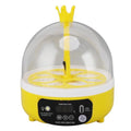 Luqeeg Mini Egg Incubator, Temperature Control Digital Incubators, 4 Eggs Candler Poultry Hatching Machine Eggs Poultry Hatching Machine for Chickens Ducks Pigeons (Manual Turning)