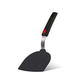 Silicone Fish Spatula Turner Half-Round Dense Spatulas Omelette Pancake Spatulas for Nonstick Cookware Egg 600°F Heat-Resistant - color: Half-Round Gray-Black