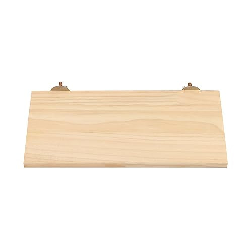 Wontee Bird Perch Stand Wooden Platform for Cockatiels Conures Rats Gerbils Chinchillas Squirrels (S) - size: S