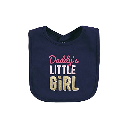 Hudson Baby Unisex Baby Cotton Bib and Headband Set - color: Fathers Day, size: One Size