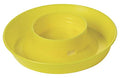 Little Giant® Screw-On Poultry Waterer Base | Heavy Duty Plastic Water Tray for Container | Chicken Waterer Screw on Base | 1 Quart (Yellow, Pack of 1) - size: 6 IN