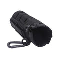 Tactical Water Bottle Pouch, Anti-Swing, MOLLE Belt Loop, 18-25oz | 3-Way Attach: MOLLE, Belt & D-Ring | 1000D Nylon | Mesh Drain Bottom | For Hiking, Hunting, Camping - color: Black