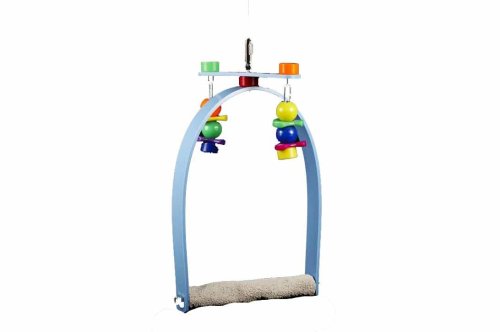 Sweet Feet and Beak Whirly Bird Swing, Large Indoor Pedicure Perch - size: Large