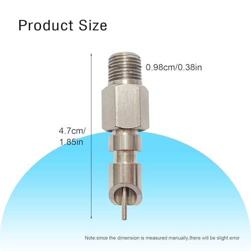Threaded Stainless Steel Water Nipples for Rabbit (6Pcs) | Metal Automatic Watering System for Rat, Guinea Pig, Hamster, Ferrets, Mouse, Mice