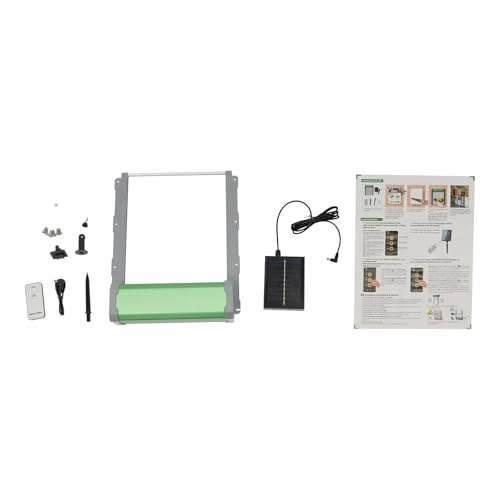 Solar Powered Automatic Chicken Coop Door with Remote Controller, Aluminum Waterproof Auto Chicken Door Opener for Outdoor Hen Poultry House