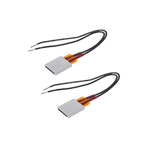2pcs PTC Heating Element 5W-50W AC DC 12V/110V 80/120/220 Degree consistant Temperature Ceramic Thermostatic (110v 220 Degree) - size: 110v 220 Degree