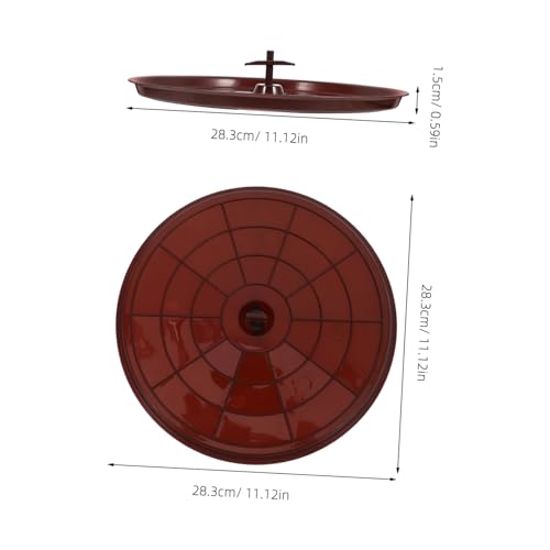 Toyvian Bird Cage Bottom Tray Replacement Waterproof Bird Toilet Pan for Parrots Non-Leak Poop Holder Easy to Clean - color: Coffee