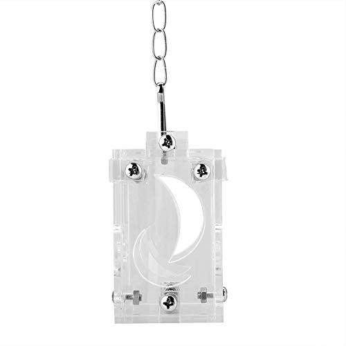SUNGOOYUE Acrylic Bird Puzzle Feeder, Transparent Foraging Food Basket Toy, 4.5 X 5 X 7. Cm Hanging Design with Lid, Clear Acrylic Puzzle Box for Cockatiels Conures Small Birds