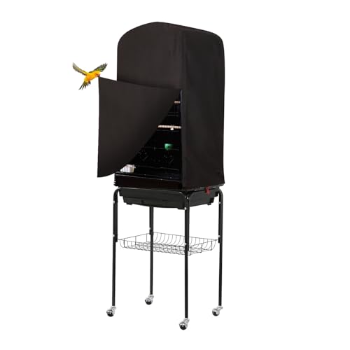 Colorday Good Night Bird Cage Cover, Black, 64" | For18Lx14Wx36H Inches bird cages. - color: Black, size: 64 inches