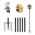 Smart Bird Feeder Pole Stand 79in Bird House Pole for Camera Birdfeeder Station