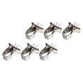 ULTECHNOVO 6pcs Stainless Steel Multi-Function Food Clips Portable Bird Cage Fruit Vegetable Holders Easy to Carry and Store Household Use