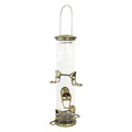 Aspects 420 Antique Brass Quick Clean Big Tube Feeder, Large, Brown/A