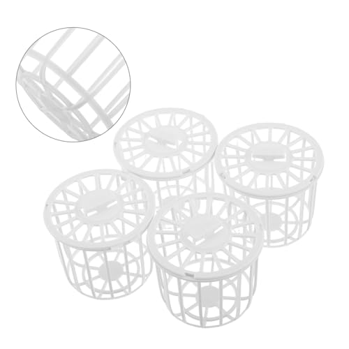 Kisangel 4Pcs Bird Nesting Material Holder, Plastic Breeding Basket | Bird Cage Accessories for Finches and Canaries, Reusable Cage Accessories for Small Parrots