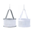 SooGree 2PCS Makeup Brush Dryer Hanging Mesh Rack Basket for Makeup Tool | For Makeup Tools Cleaning, Mini Cosmetic Brushes Sponges Drying Holder, Organizer, Beauty Egg Drying Net - color: Gray + White