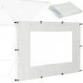 Quictent 6.6x4 FT Chicken Coop Cover Heavy Duty Winter Wrap with Window, Waterproof Chicken Run Tarp, Windproof Insulation Shield, 20 Ball Bungees (Side Panels, 2 Packs)