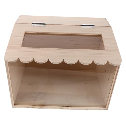 CALLARON Brooder Box and Chick Incubator Small Poultry Brooder Box 40x30x30cm Manual Egg for Duck Quail and Chicken Hatching with Heat Plate for Indoor Poultry Care