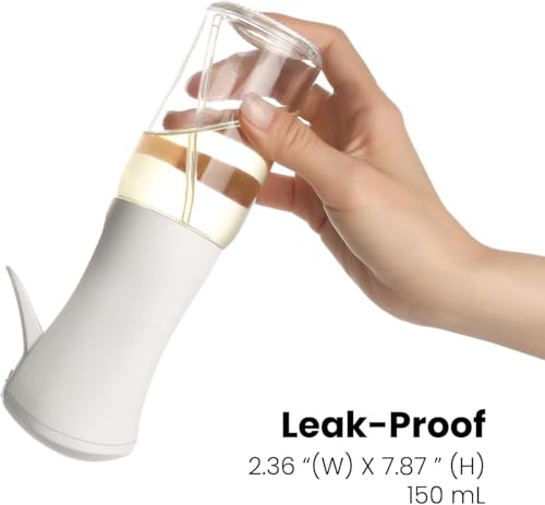 Oil Sprayer 150ml glass bottle. Upgraded Version.Fine Mist Spray Bottle for Air Fryer, Olive Oil, Avocado Oil, Healthy Nonstick Frying, Commercial & Home Kitchen Use (PS88604) - style: PS88604