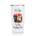 Birthday Gifts for Women 20 oz Tumbler, Gag Gifts Stainless Steel Insulated | Funny Chicken Themed Insulated Travel Coffee Mugs Water Bottle, Funny Gifts for Coworkers Boss Women Men (White) - color: Multi 1458
