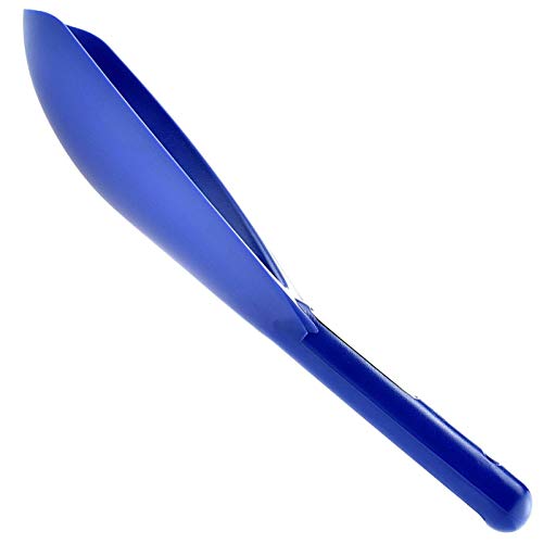 SE Blue Prospector's Scoop - 12.5" Heavy-Duty Plastic Tool for Metal Detecting, Gold Panning, Treasure Hunting, and Gardening - color: Blue