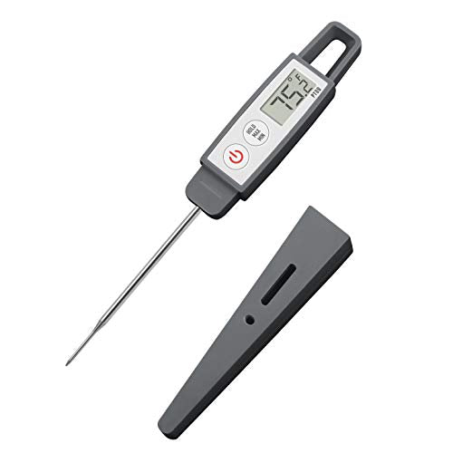 Lavatools PT09C Super-Quick Commercial Grade Digital Thermometer for Cooking, Meat, Candy, Candle, Liquid, Oil, 3" Compact Probe, Splash Proof, °C/°F Toggle, Hold Function - Sesame - color: Sesame, size: Compact