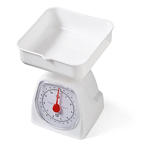 hand2mind Dual-Dial Analog Platform Scale, 5 Kg, Plastic, Kitchen, Weighing, Classroom, Elementary, Teacher Supplies