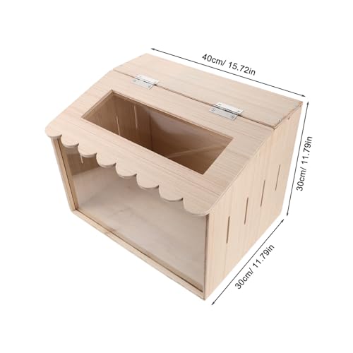 CALLARON Brooder Box and Chick Incubator Small Poultry Brooder Box 40x30x30cm Manual Egg for Duck Quail and Chicken Hatching with Heat Plate for Indoor Poultry Care