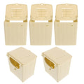 Toddmomy 5PCS Plastic Bird Nesting Box - Professional Parakeet Breeding House for Cage, Safe Hatching Box for Lovebirds, Budgies and Cockatiels, Easy to Install & Clean