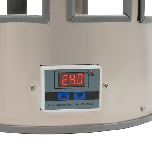 5 Gallon Chicken Water Heater, Winter Poultry Water Heated Machine,LED Display,9.84ft Cord Length for Chickens, Turkeys, and Geese