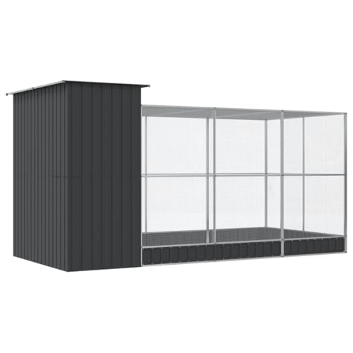 Aviary Cage with Extension and Lockable Door, Steel Large Bird Cage, Aviary Spacious and Versatile Cage for Small Size Birds Parrots Parakeet Cockatiel Flight Bird, 163.8"x79.9"x85",-262 - size: 163.8"x79.9"x85"