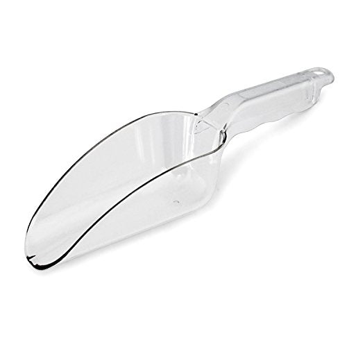 New Star Foodservice Commercial Grade Polycarbonate Plastic Utility Ice Scoop, Clear, 12 oz - color: Clear, size: 12 oz.