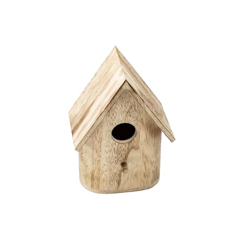 YCHTEWY-DIY Wooden Bird House,Wild Bird Feeder, Hanging Birdhouse Attract Birds & Beautify Your Yard! (Cream, C) - size: C