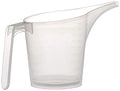 Fox Run Easy Pour Measuring Cup with Funnel Spout, 3.5, Clear Plastic | Mess Free Pouring | 3.5 Cup Capacity Measuring Cup With Long Spout | Easily Dispense Batter | Great For Watering Plants