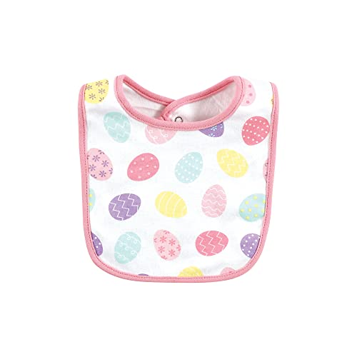 Hudson Baby Unisex Baby Cotton Bib and Headband Set - color: Happy Easter, size: One Size (Pack of 2)