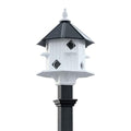 Wing & A Prayer Castle Bird House with Slate Colored Mounting Post