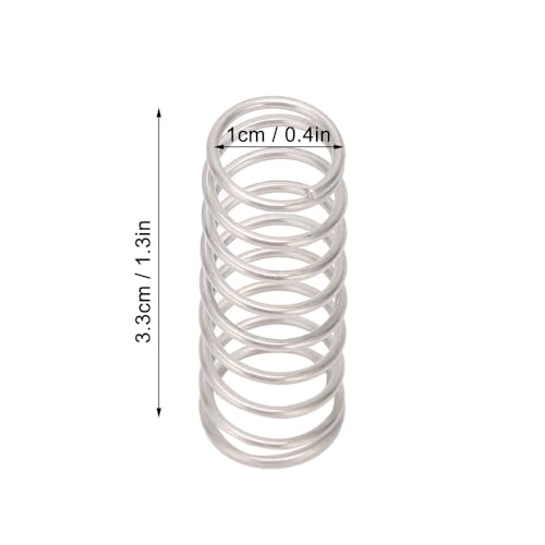 Poultry Nipple Drinker Springs, Stainless Steel, 100 Count, 1.3 in, for Chicken and Pig Waterer Parts