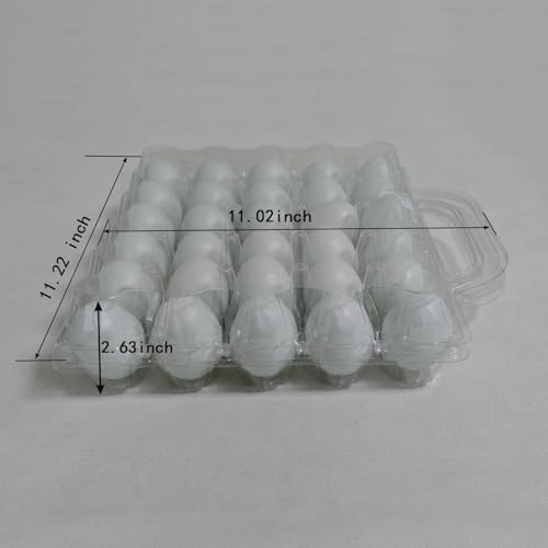 30 Pack Egg Cartons With Handle，Portable Egg Cartons Cheap Bulk. | Cheapest 30 Count Clear Egg Cartons,5*6 Plastic Egg Cartons,Suitable For Storing Egg in Markets, Supermarkets, Kitchens. - size: 30 Pack 5x6 Egg Cartons