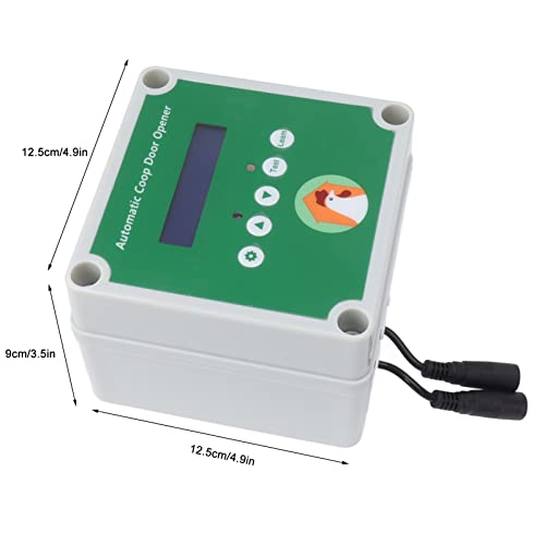 Linear Actuators for Automatic Chicken Coop Opener DIY with Timer, Electric Aviary Door Motor Kit with Programmable Remote Control with Light Sensor (Plug
