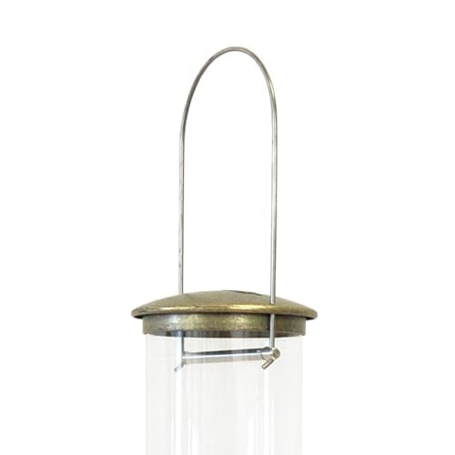 Aspects 420 Antique Brass Quick Clean Big Tube Feeder, Large, Brown/A