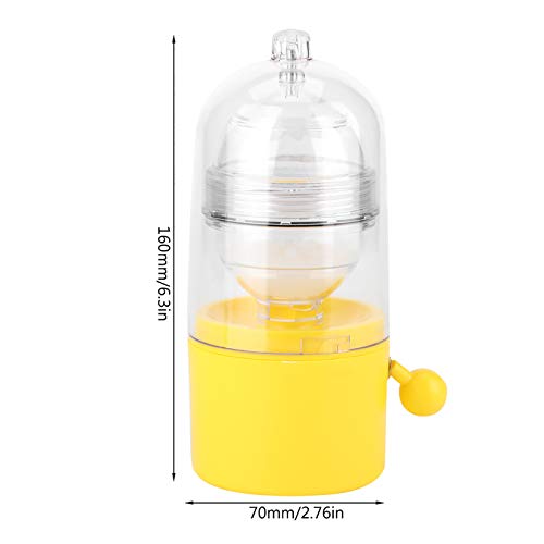Egg Scrambler Shaker, Whisk Hand Powered Golden Egg Maker Eggs Yolk White Mixer Kitchen Gadgets for Mixing Egg