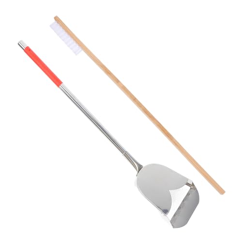 ibasenice 2pcs Bird Cage Cleaning Set Versatile Brush and Droppings Scoop for Small Animal Cages for Easy Maintenance