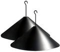 19 Inch PP Squirrel Proof Baffle for Protecting Outside Pole Bird Feeders and Bird Houses, Hang Mount Raccoon and Squirrel Guard Stopper for Shepherd Hooks - Black, 2 Pack | Raccoon and Squirrel Guard Stopper for Shepherd Hooks - style: Hanging Mount 2pcs