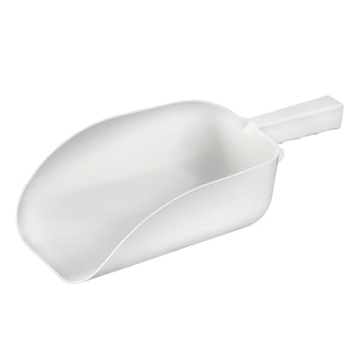 New Star Foodservice Commercial Grade Polycarbonate Plastic Utility Ice Scoop, White, 64 oz - color: White, size: 64 oz.