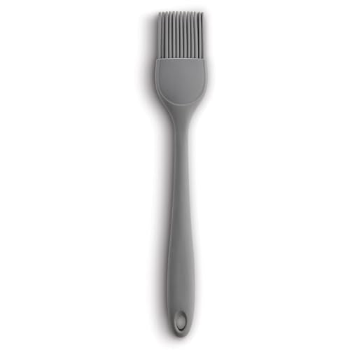 Mrs. Anderson’s Baking Silicone Basting Brush, Non-Stick, Heat Safe, Shed-Proof Bristles, Gray, 1.75-Inches, For Butter, Egg Wash, Glaze, And Baking Prep - color: Gray, size: 10.75-Inch, Brush